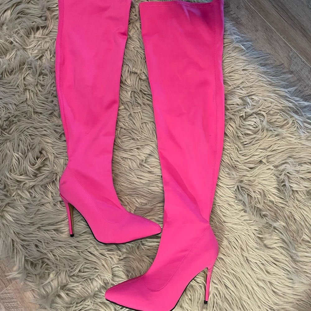 HOTPINK over the knee sexy boots
